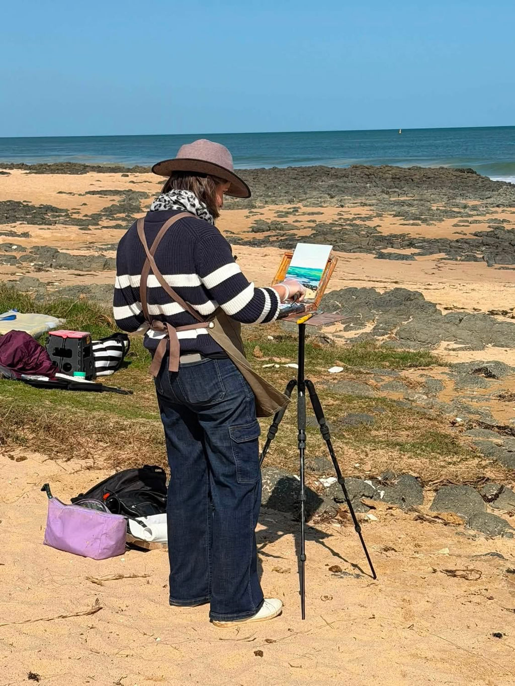 Back Beach - Plein Air