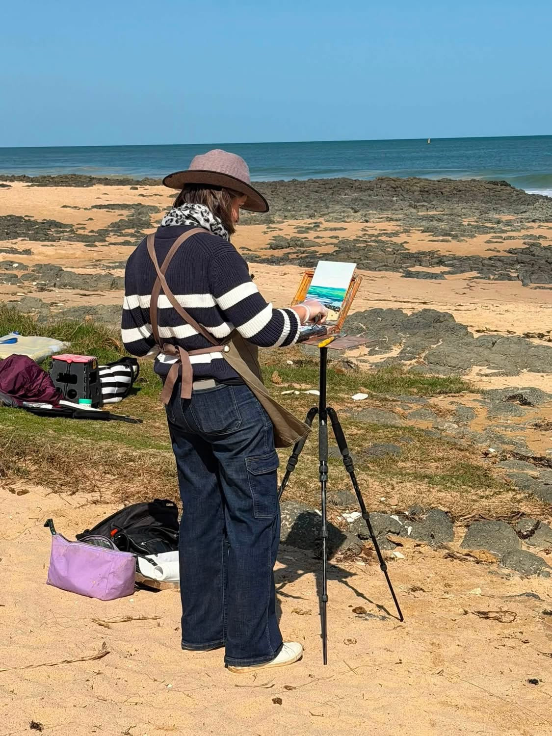 Back Beach - Plein Air