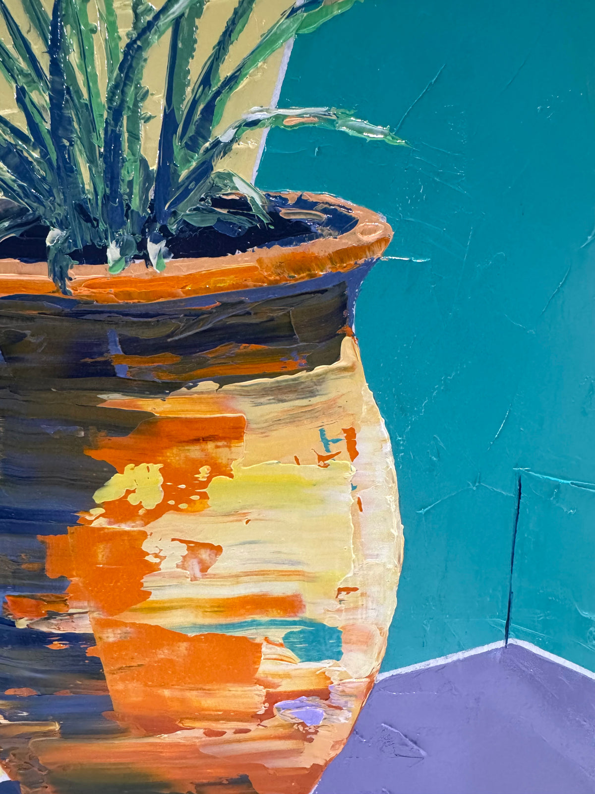 Terracotta Pot with Shadows